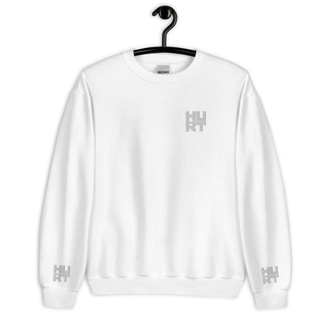 Hurt Records - All White Sweatshirt