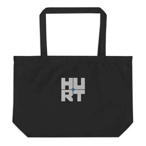 Hurt Records - Fully-Embroidered Large Organic Tote Bag