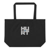Hurt Records - Fully-Embroidered Large Organic Tote Bag